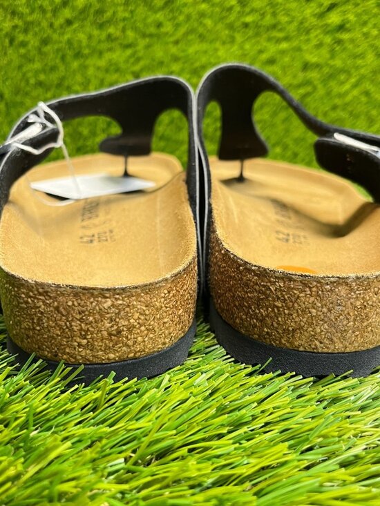 Birkenstock Gizeh Birko-Flor Mens Size 9 Black Brown Beach Outdoor Thong Sandals main image 5